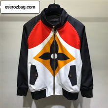 Load image into Gallery viewer, Game On Macro Monogram Silk Twill Bomber Jacket
