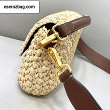 Load image into Gallery viewer, Baguette Woven Straw Bag
